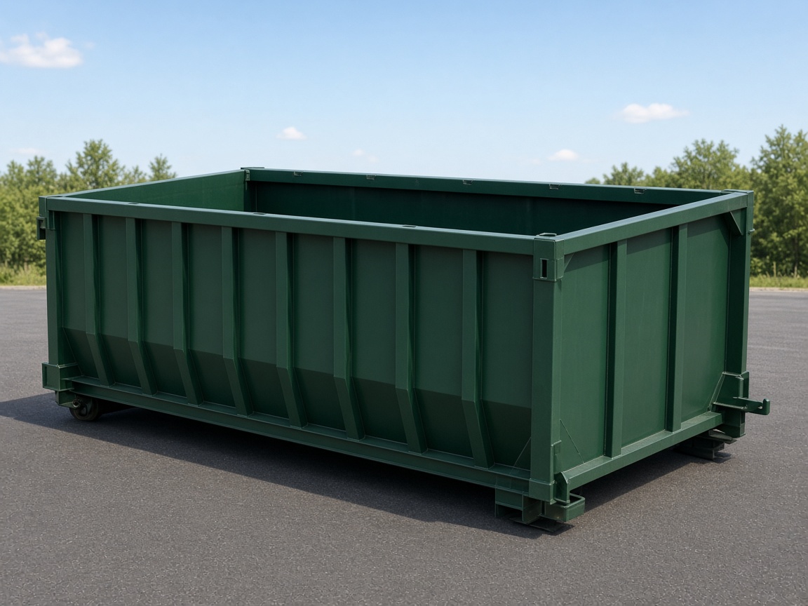 40 yard roll-off dumpster, not a photo of this company